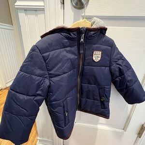 Boys Carter blue winter coat size 18 months